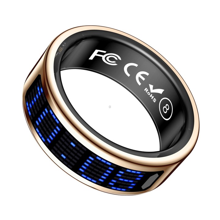 SR16 SIZE 11 Smart Ring, Support Heart Rate / Blood Oxygen / Sleep Monitoring / Multiple Sports Modes(Gold)