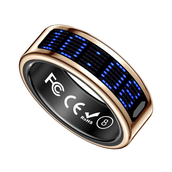SR16 SIZE 11 Smart Ring, Support Heart Rate / Blood Oxygen / Sleep Monitoring / Multiple Sports Modes(Gold)