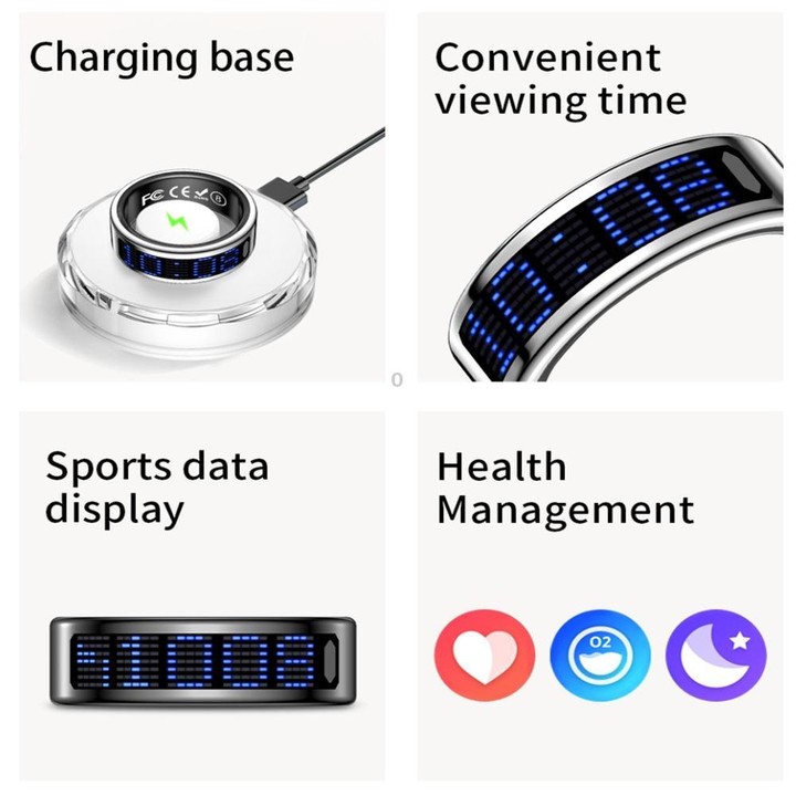 SR16 SIZE 14 Smart Ring, Support Heart Rate / Blood Oxygen / Sleep Monitoring / Multiple Sports Modes(Gold)