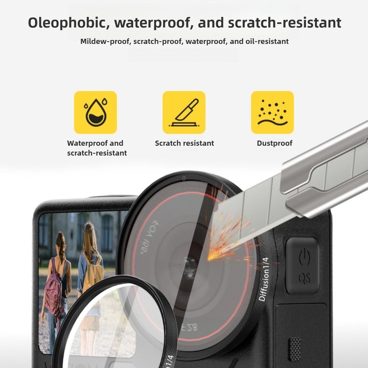 For DJI Osmo Action 6 Lens Protector ND8 Filter