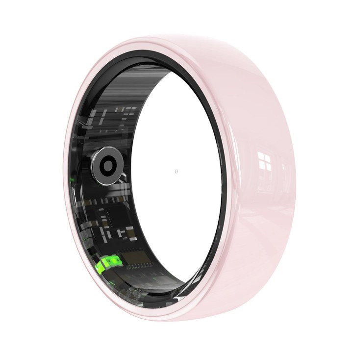 R12 SIZE 9 Smart Ring, Support Heart Rate / Blood Oxygen / Sleep Monitoring / Female Health(Pink)