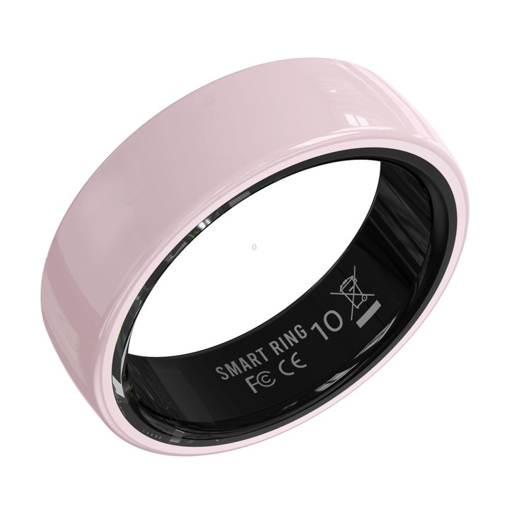 R12 SIZE 9 Smart Ring, Support Heart Rate / Blood Oxygen / Sleep Monitoring / Female Health(Pink)
