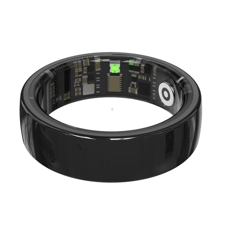 R12 SIZE 10 Smart Ring, Support Heart Rate / Blood Oxygen / Sleep Monitoring / Female Health(Black)