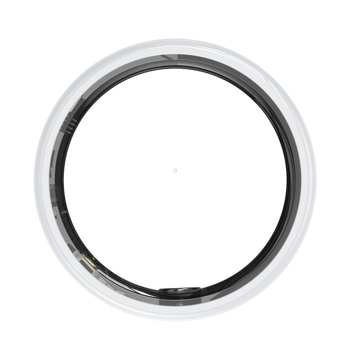 R12 SIZE 12 Smart Ring, Support Heart Rate / Blood Oxygen / Sleep Monitoring / Female Health(White)