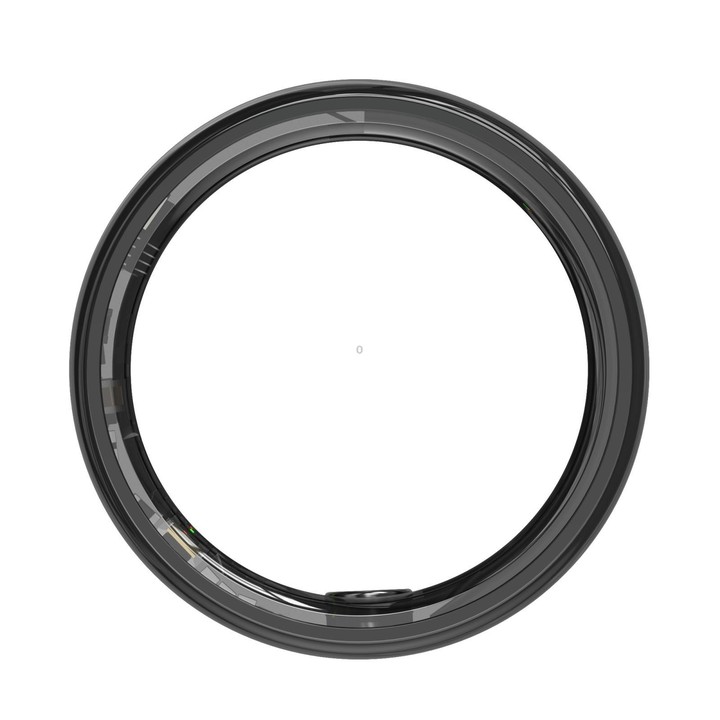 R12 SIZE 13 Smart Ring, Support Heart Rate / Blood Oxygen / Sleep Monitoring / Female Health(Black)