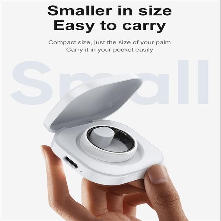 R12 SIZE 13 Smart Ring, Support Heart Rate / Blood Oxygen / Sleep Monitoring / Female Health(Black)