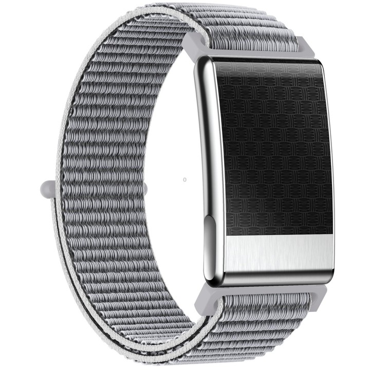 E900 Screenless BT Smart Bracelet Woven Strap, Support ECG Heart Health Analysis / Health Monitoring(Silver)
