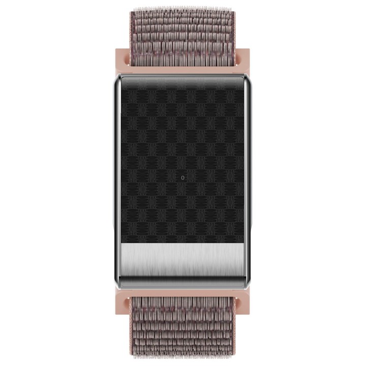E900 Screenless BT Smart Bracelet Woven Strap, Support ECG Heart Health Analysis / Health Monitoring(Pink)