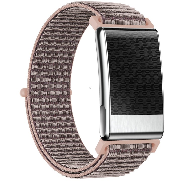 E900 Screenless BT Smart Bracelet Woven Strap, Support ECG Heart Health Analysis / Health Monitoring(Pink)