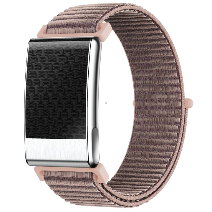 E900 Screenless BT Smart Bracelet Woven Strap, Support ECG Heart Health Analysis / Health Monitoring(Pink)
