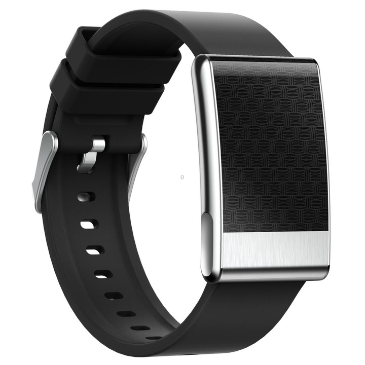 E900 Screenless BT Smart Bracelet Silicone Strap, Support ECG Heart Health Analysis / Health Monitoring(Black)
