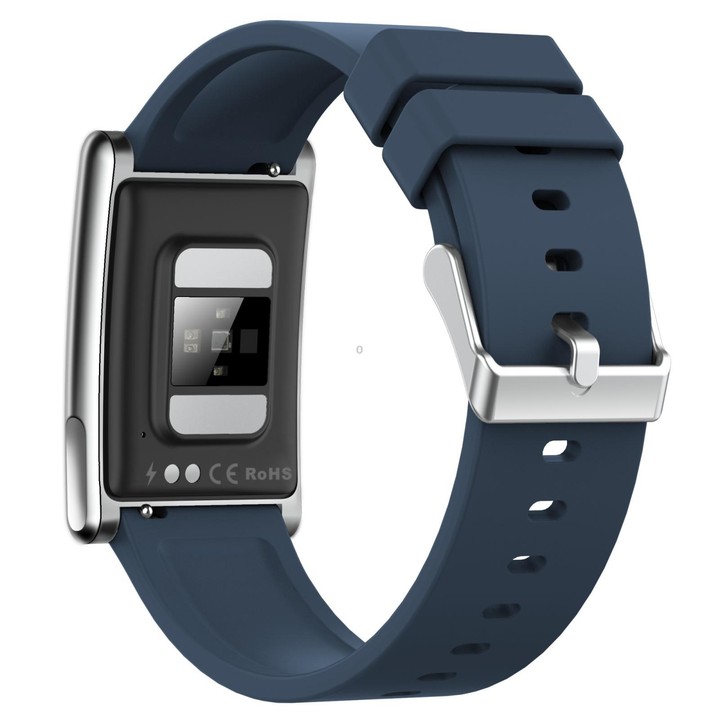 E900 Screenless BT Smart Bracelet Silicone Strap, Support ECG Heart Health Analysis / Health Monitoring(Blue)