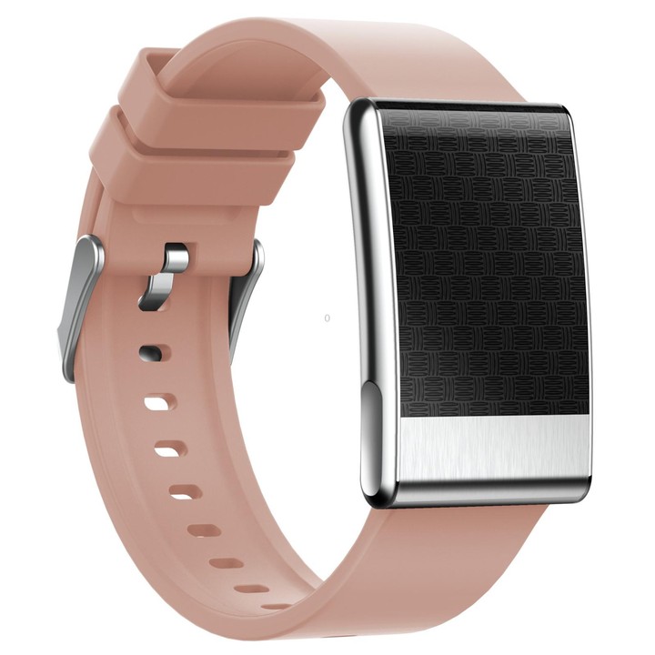 E900 Screenless BT Smart Bracelet Silicone Strap, Support ECG Heart Health Analysis / Health Monitoring(Pink)