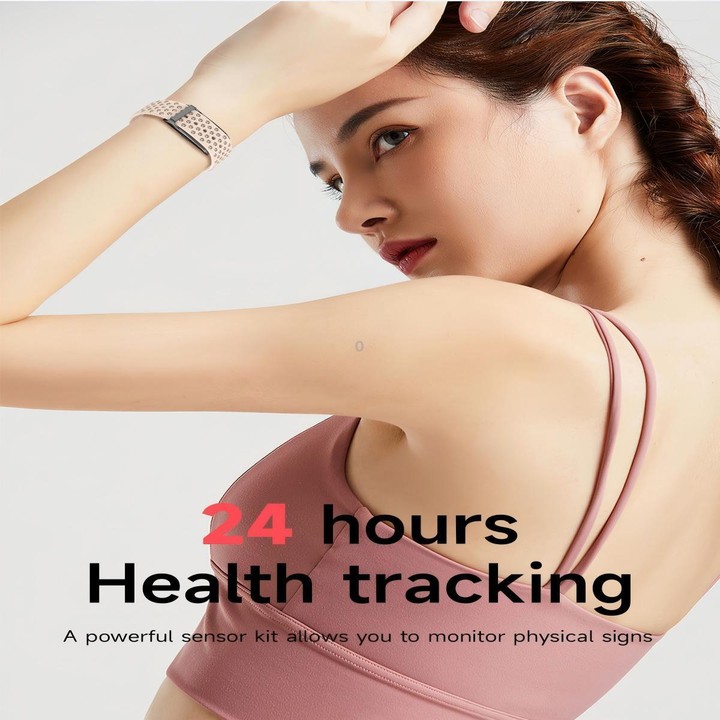 H59 Screenless BT Smart Bracelet Dual Strap, Support Incoming Call Reminder / Health Monitoring(Pink)