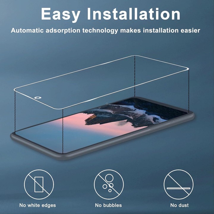 For Samsung Galaxy A37 5G 10pcs 3D Large Arc Half-Screen No White Border High-Aluminum Thick Adhesive HD Tempered Glass Film
