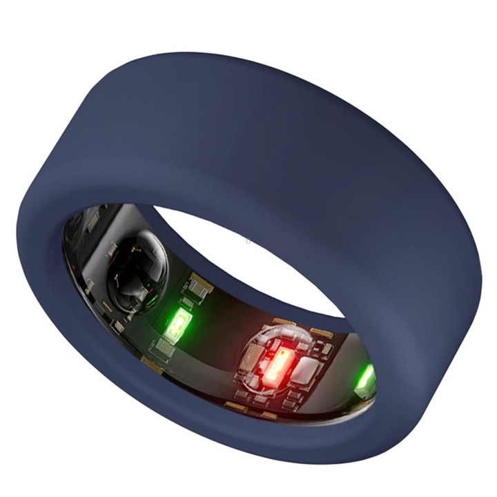 For Oura Ring Gen3 / Samsung Galaxy Ring Silicone Ring Cover, Size:S 5-10(Midnight Blue)