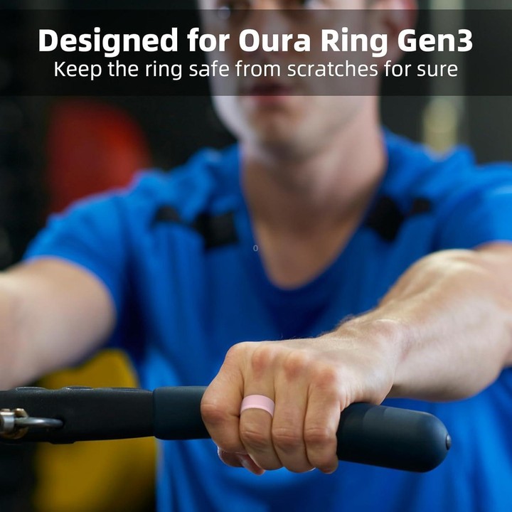 For Oura Ring Gen3 / Samsung Galaxy Ring Silicone Ring Cover, Size:M 11-13(Black)