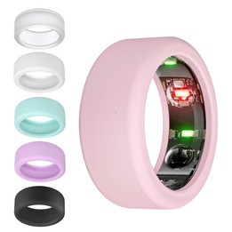 For Oura Ring Gen3 / Samsung Galaxy Ring Silicone Ring Cover, Size:M 11-13(Transparent)