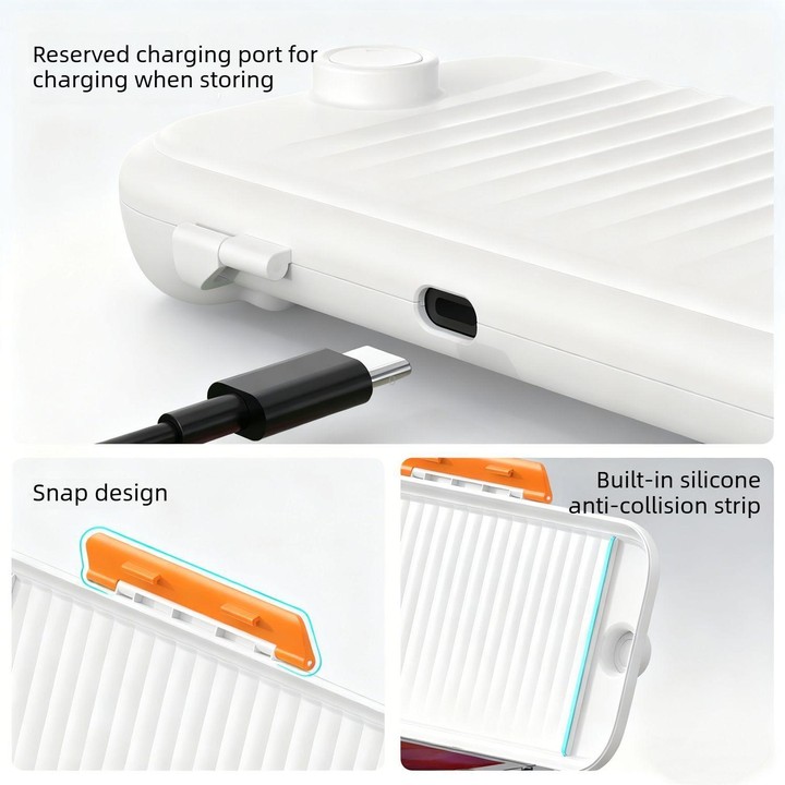 For Nintendo Switch 2 Game Console Anti-slip Textured Hard-Shell Protective Case(Translucent White)