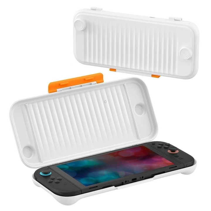 For Nintendo Switch 2 Game Console Anti-slip Textured Hard-Shell Protective Case(Translucent White)