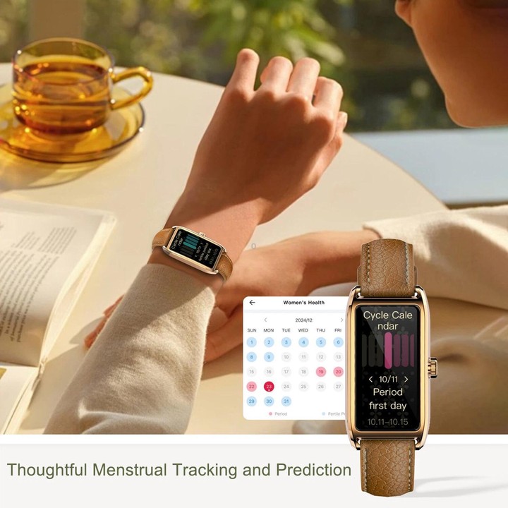Dora T 1.13 inch AMOLED Screen IP68 Waterproof Lady Smart Watch, Supports Health Monitoring(Steel Strap Black)