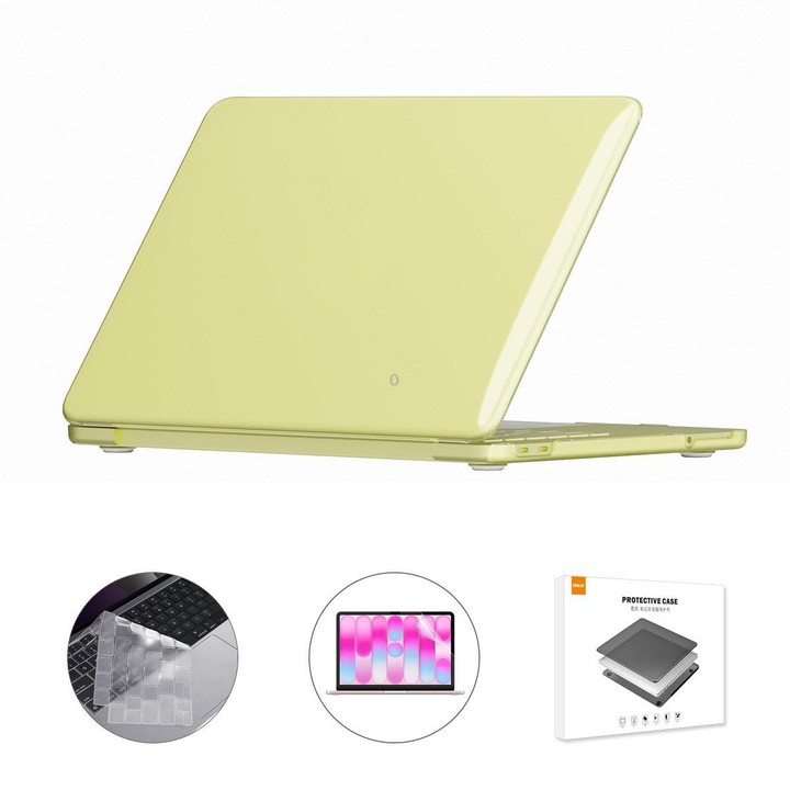 For MacBook Neo 13 inch 2026 (A3404) 512G ENKAY US Version 3 in 1 Crystal Protective Case with TPU Keyboard Film & PET Screen Pr