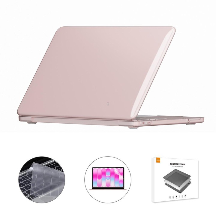For MacBook Neo 13 inch 2026 (A3404) 256G ENKAY US Version 3 in 1 Crystal Protective Case with TPU Keyboard Film & PET Screen Pr