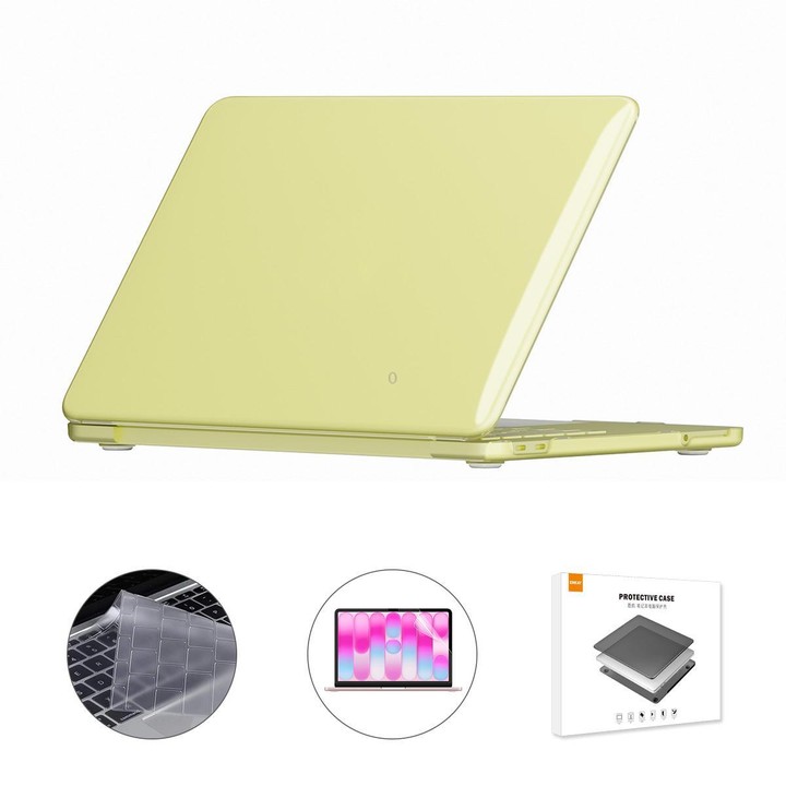 For MacBook Neo 13 inch 2026 (A3404) 256G ENKAY EU Version 3 in 1 Crystal Protective Case with TPU Keyboard Film & PET Screen Pr