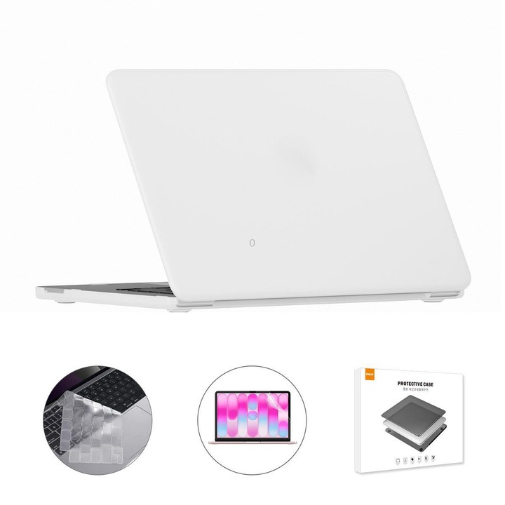 For MacBook Neo 13 inch 2026 (A3404) 512G ENKAY US Version 3 in 1 Matte Protective Case with TPU Keyboard Film & PET Screen Prot
