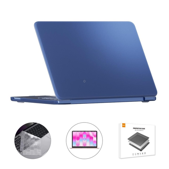 For MacBook Neo 13 inch 2026 (A3404) 512G ENKAY EU Version 3 in 1 Matte Protective Case with TPU Keyboard Film & PET Screen Prot