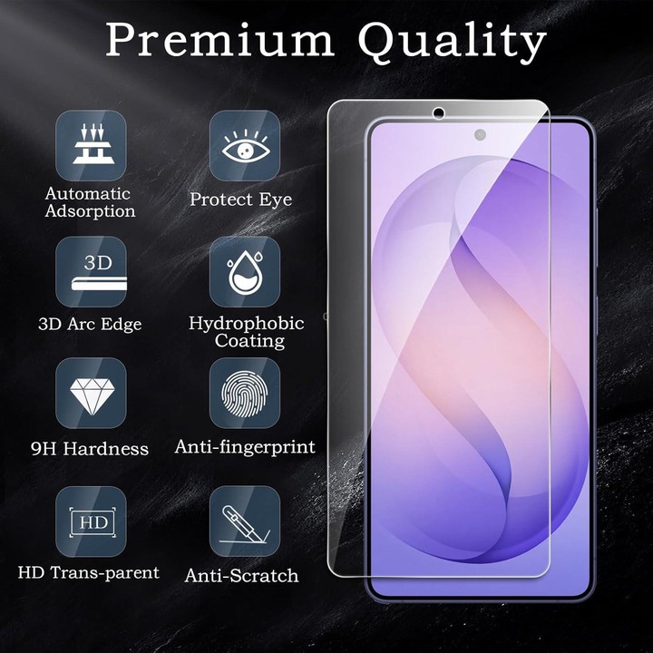 For Galaxy A57 5G 25pcs High-Aluminum Semi-Screen Anti-Fingerprint HD Tempered Glass Film