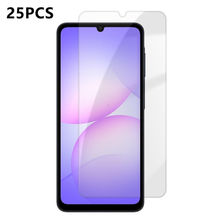 For Galaxy A07 4G / 5G 25pcs High-Aluminum Semi-Screen Anti-Fingerprint HD Tempered Glass Film