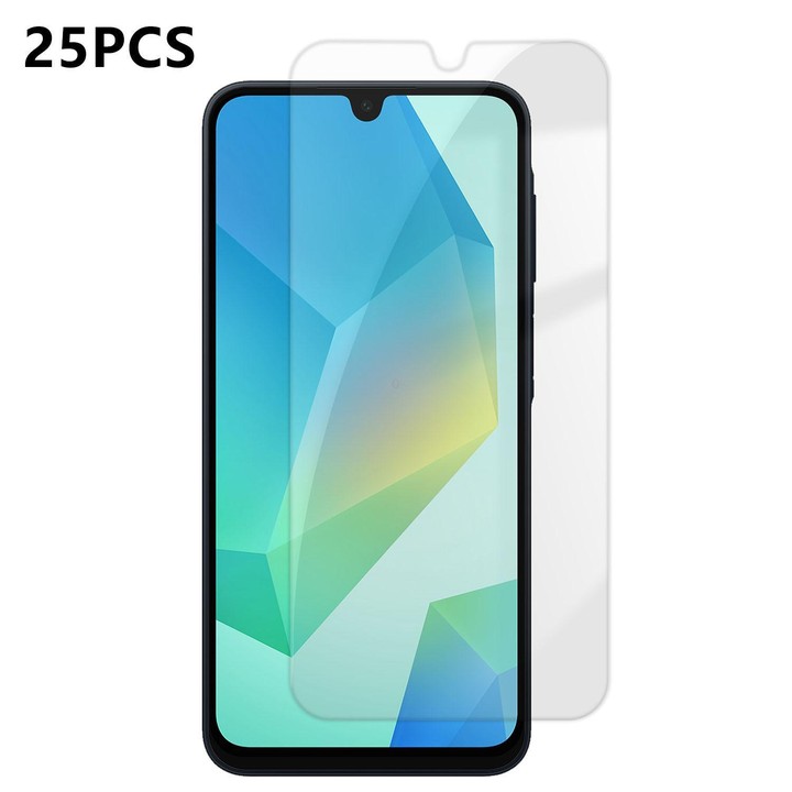 For Galaxy A16 25pcs High-Aluminum Semi-Screen Anti-Fingerprint HD Tempered Glass Film