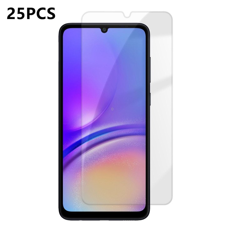 For Galaxy A05 25pcs High-Aluminum Semi-Screen Anti-Fingerprint HD Tempered Glass Film