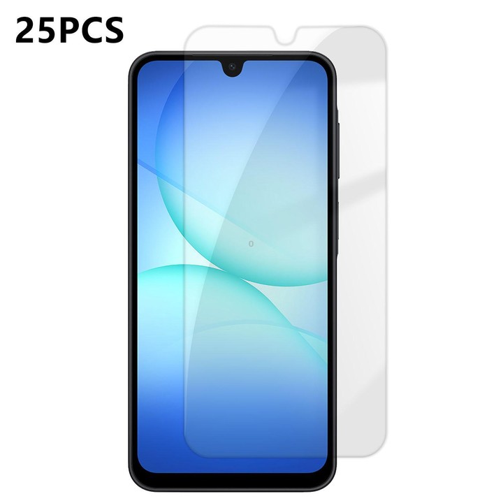For Galaxy A18 4G / 5G 25pcs High-Aluminum Semi-Screen Anti-Fingerprint HD Tempered Glass Film