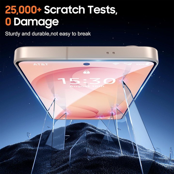 For Galaxy A56 5G 25pcs High-Aluminum Full-Coverage Anti-Fingerprint Screen-Printed HD Tempered Glass Film