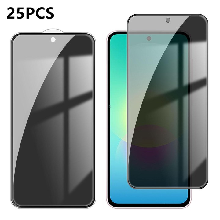 For Galaxy A27 5G 25pcs High-Aluminum Full-Coverage Anti-Fingerprint Screen-Printed Privacy Tempered Glass Film