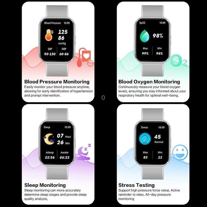 VS13 1.75 inch Color Screen BT Calling Smart Watch, Support Health Monitoring / Multiple Sports Modes(Black)
