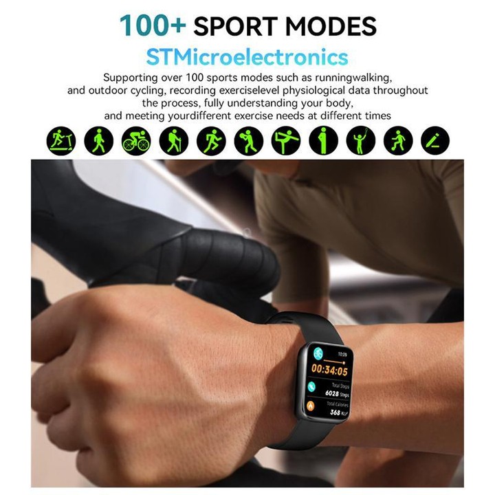 VS13 1.75 inch Color Screen BT Calling Smart Watch, Support Health Monitoring / Multiple Sports Modes(Silver)