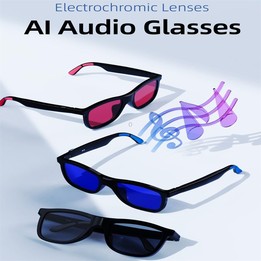 G60 Smart Glasses, Support Bluetooth Call / AI Audio Music(Black)