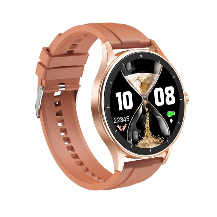 V19 Pro 1.52 inch Color Screen BT Calling Smart Watch, Support Health Monitoring / Remote Photography(Gold)
