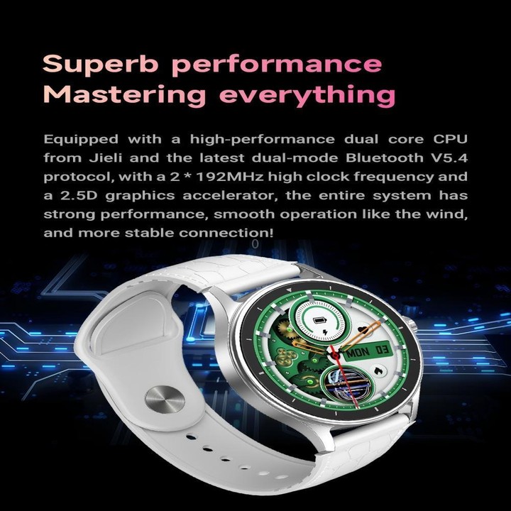 V19 Pro 1.52 inch Color Screen BT Calling Smart Watch, Support Health Monitoring / Remote Photography(Silver)