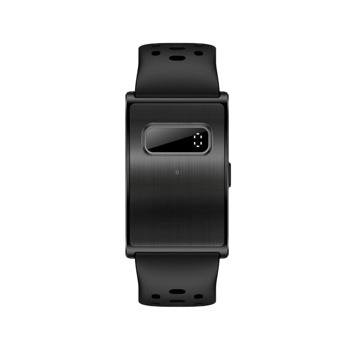 H59max+ Screenless BT Smart Bracelet Silicone Strap, Support Incoming Call Reminder / AI Health Report(Black)