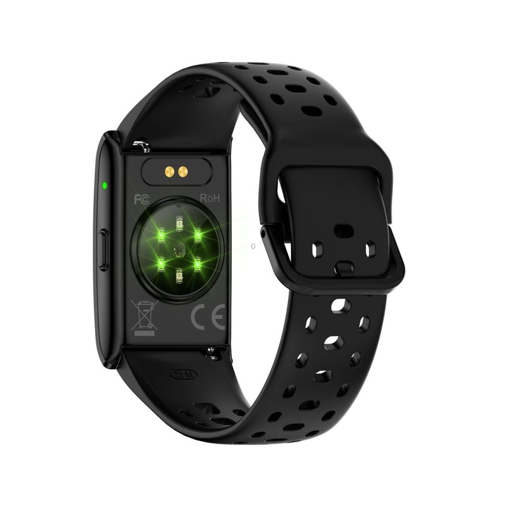 H59max+ Screenless BT Smart Bracelet Silicone Strap, Support Incoming Call Reminder / AI Health Report(Black)