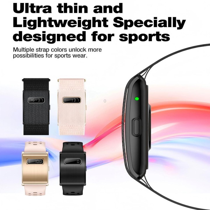 H59max+ Screenless BT Smart Bracelet Silicone Strap, Support Incoming Call Reminder / AI Health Report(Rose Gold)