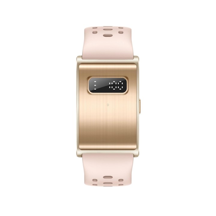 H59max+ Screenless BT Smart Bracelet Silicone Strap, Support Incoming Call Reminder / AI Health Report(Rose Gold)