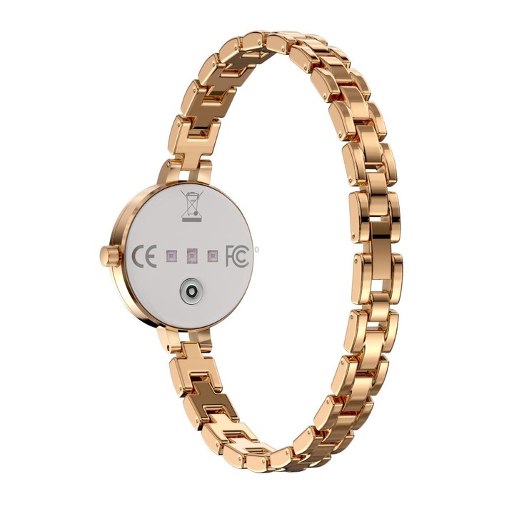 L6 Smart Watch Fashion Bracelet, Support Health Monitoring / Raise To Wake Screen(Rose Gold)