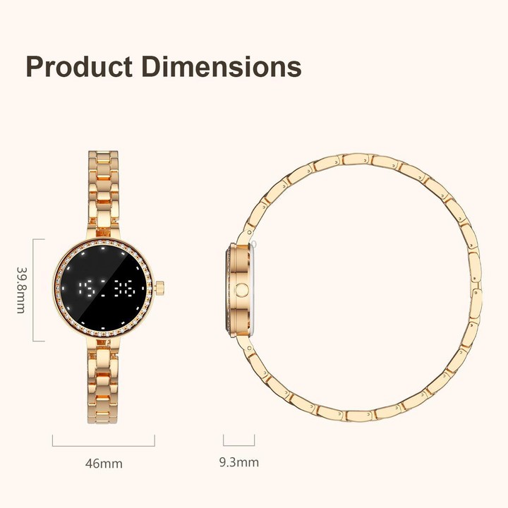 L6 Smart Watch Fashion Bracelet, Support Health Monitoring / Raise To Wake Screen(Silver)