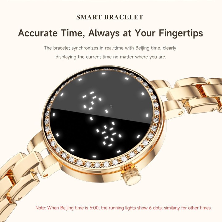 L6 Smart Watch Fashion Bracelet, Support Health Monitoring / Raise To Wake Screen(Silver)