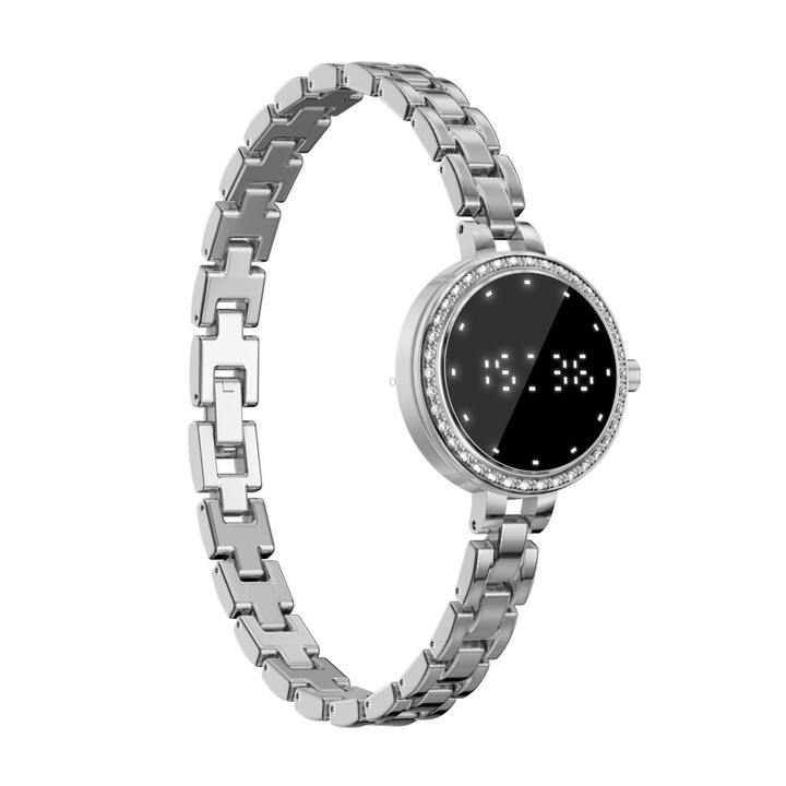 L6 Smart Watch Fashion Bracelet, Support Health Monitoring / Raise To Wake Screen(Silver)